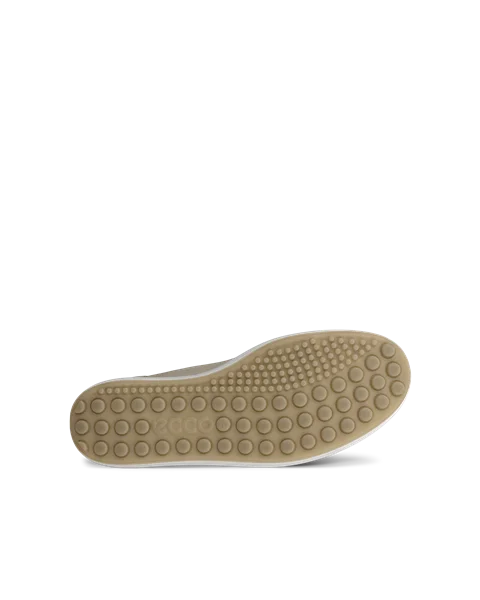 Women s ECCO Soft 7 Leather Trainer Green