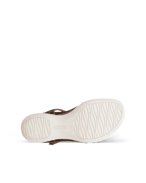 Ecco gold sandals clearance