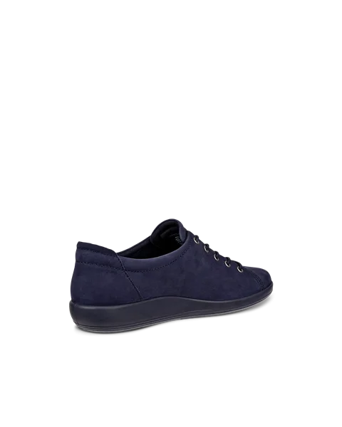 Women s ECCO Soft 2.0 Nubuck Walking Shoe Navy