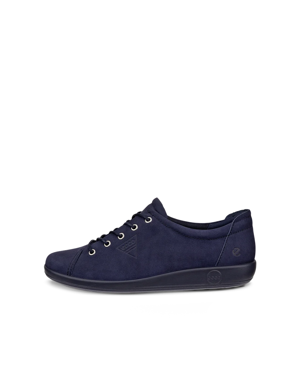 Women s ECCO Soft 2.0 Nubuck Walking Shoe Navy