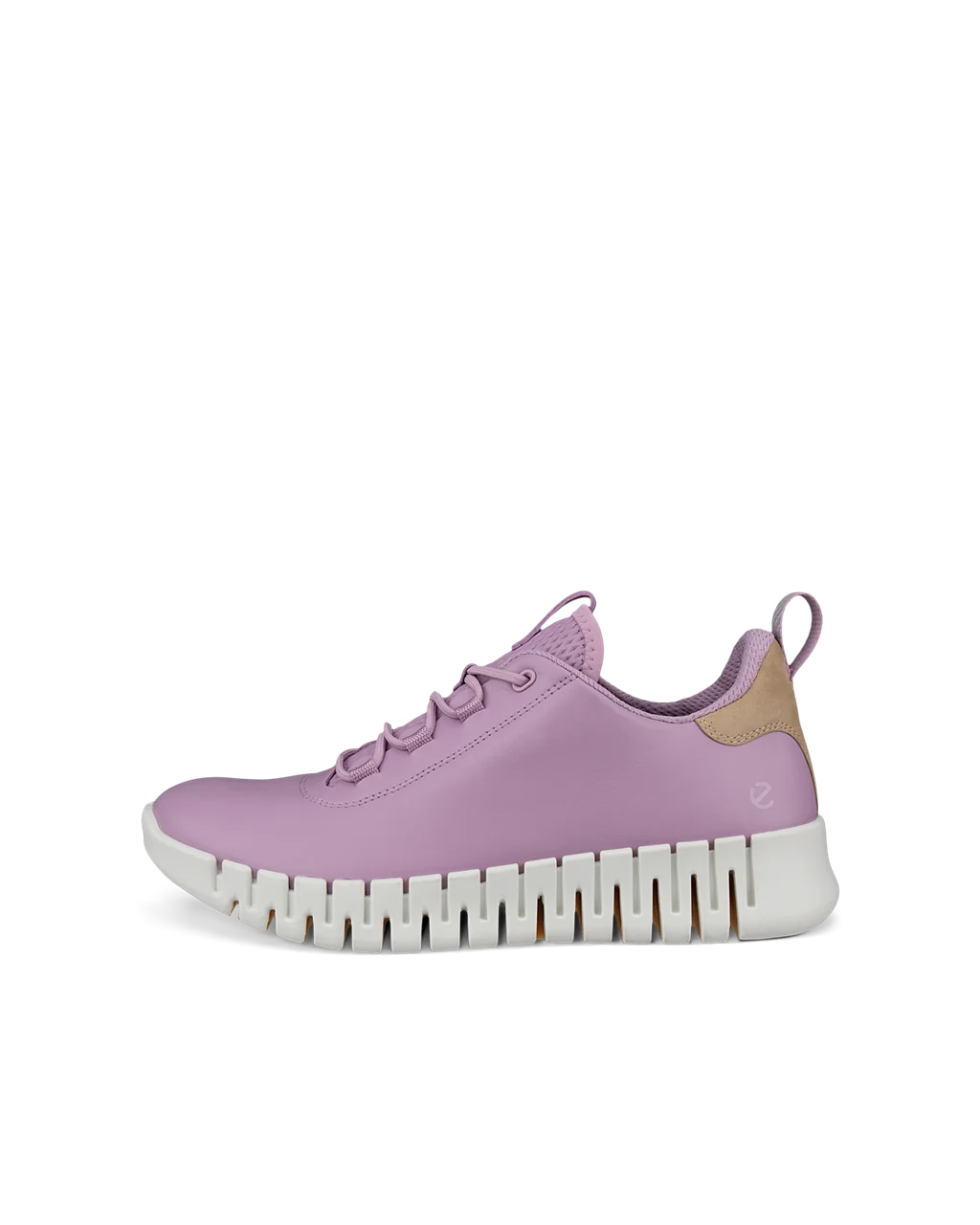 Women s ECCO Gruuv Leather Trainer Purple