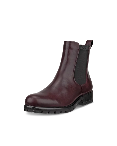 Women s ECCO Modtray Leather Chelsea Boot Purple