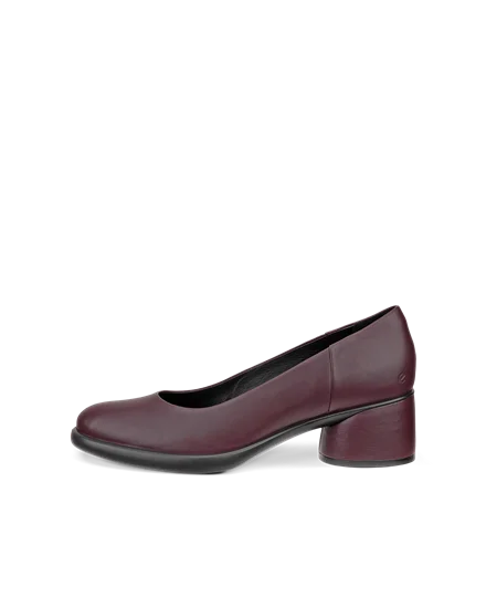Women s ECCO Sculpted LX 35 Leather Block Heeled Pump Purple