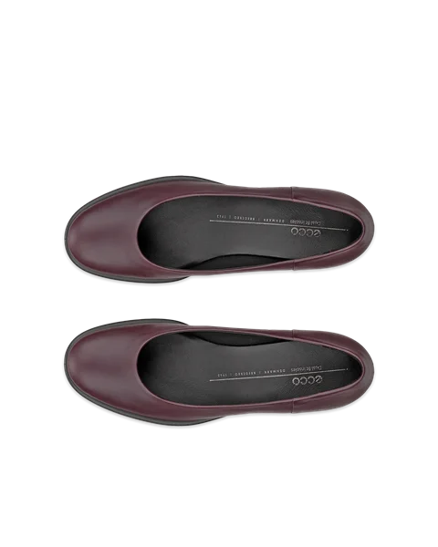 Women s ECCO Sculpted LX 35 Leather Block Heeled Pump Purple