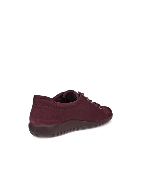 Women s ECCO Soft 2.0 Nubuck Walking Shoe Purple