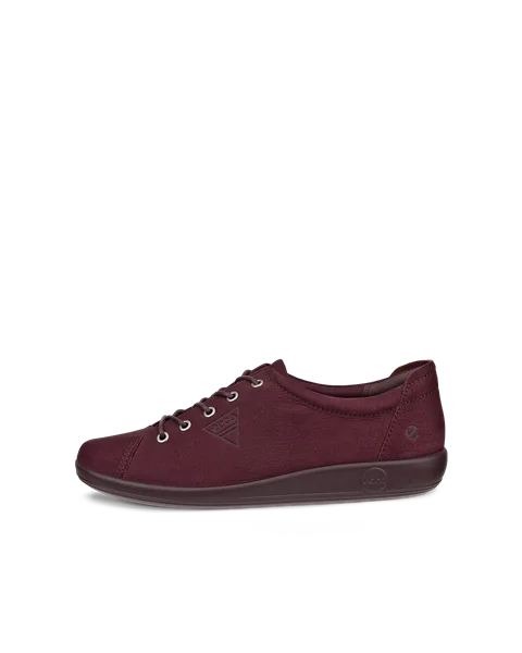Women s ECCO Soft 2.0 Nubuck Walking Shoe Purple