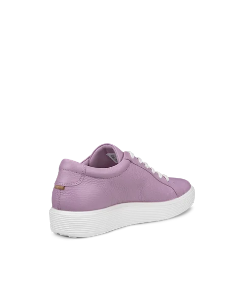 Women s ECCO Soft 60 Leather Trainer Purple