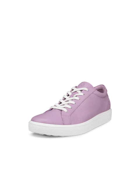 Women s ECCO Soft 60 Leather Trainer Purple