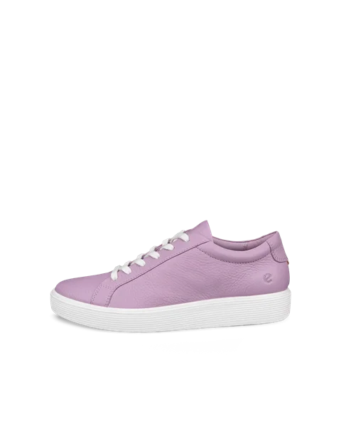 Women s ECCO Soft 60 Leather Trainer Purple