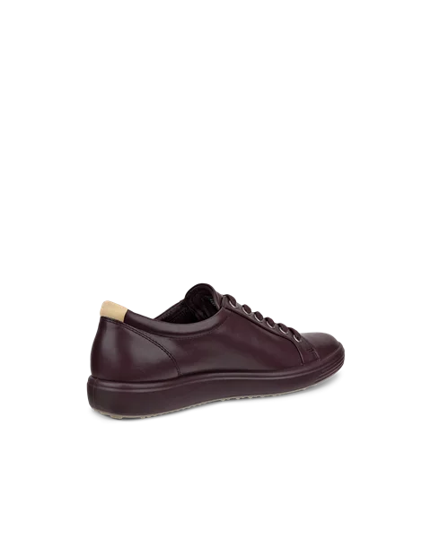 Women s ECCO Soft 7 Leather Trainer Purple