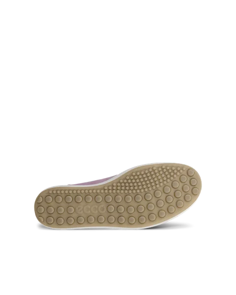 Women s ECCO Soft 7 Leather Trainer Purple