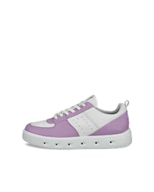 Women s ECCO Soft 7 Leather Trainer Purple