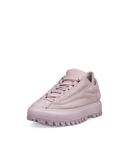 Women s ECCO Street Ace Ral7000 Nubuck Trainer Purple
