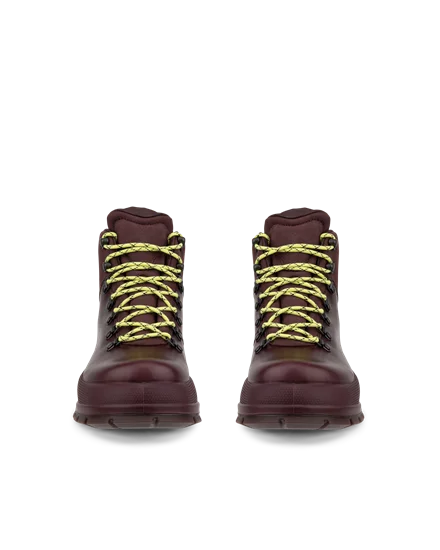 Women s ECCO Track 30 Leather Waterproof Lace Up Boot Purple