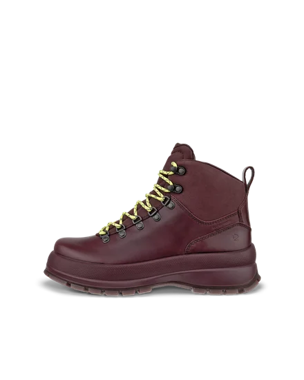 Women s ECCO Track 30 Leather Waterproof Lace Up Boot Purple