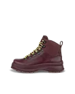 Women s ECCO Track 30 Leather Waterproof Lace Up Boot Purple