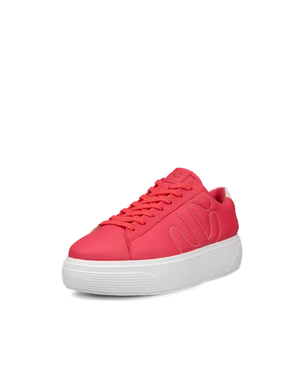 Platform sneakers red clearance