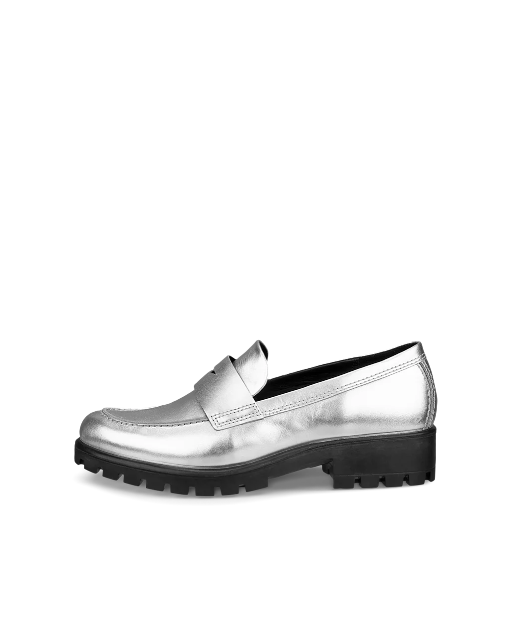 Ladies silver loafers online