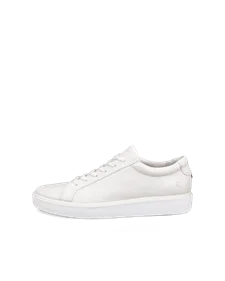 Women s ECCO Soft 7 Leather Trainer White