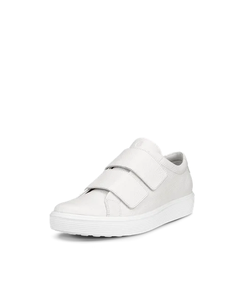 ECCO Soft 60 Dames leren sneaker Wit
