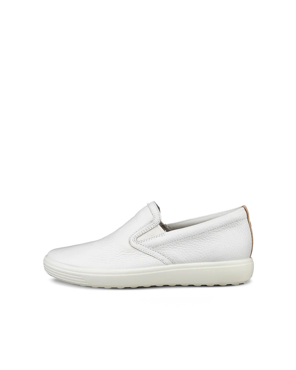 Women s ECCO Soft 7 Leather Slip On White