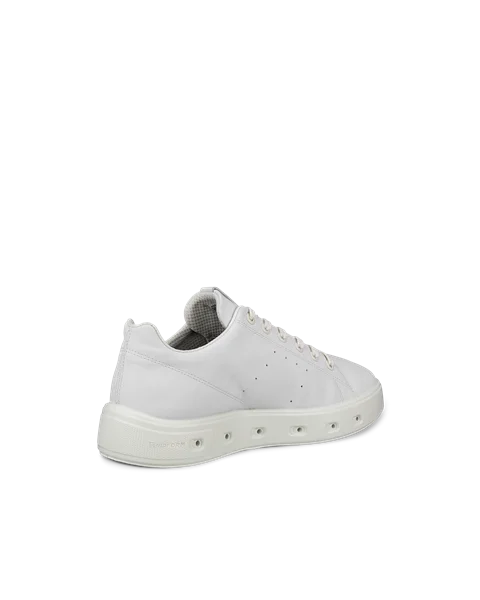 Ecco white trainers shop