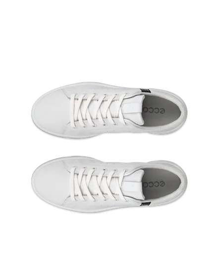 Women s ECCO Street 720 Leather Gore Tex Trainer White