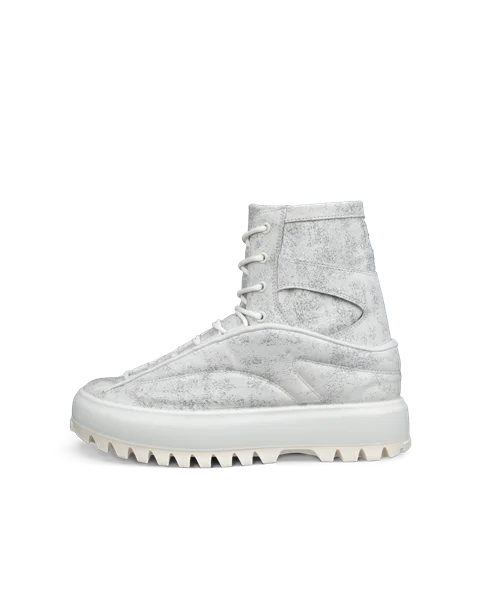 Women s ECCO Street Ace Ral7000 Leather Mid Cut Boot White