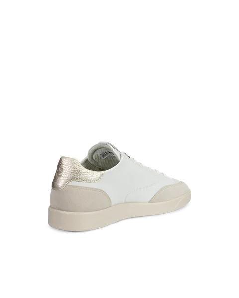 Women s ECCO Street Lite Leather Trainer White