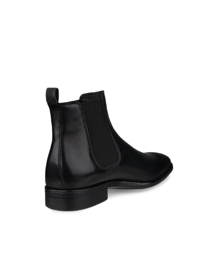 Men s ECCO Citytray Leather Chelsea Boot Black