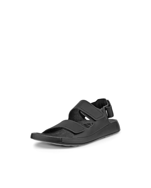 ECCO Cozmo sandale en cuir deux brides pour homme Noir