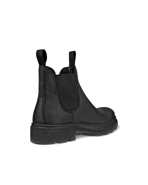 Men s ECCO Grainer Nubuck Chelsea Boot Black