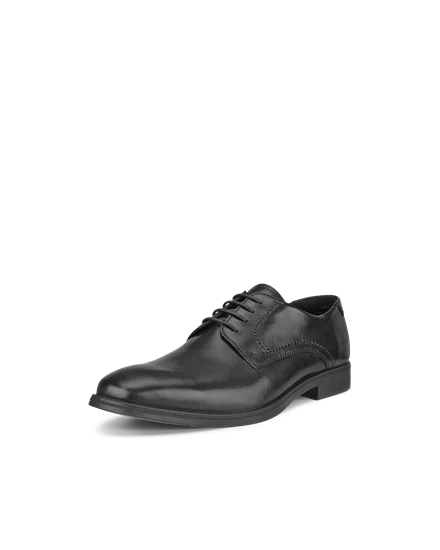 Men s ECCO Melbourne Leather Derby Shoe Black