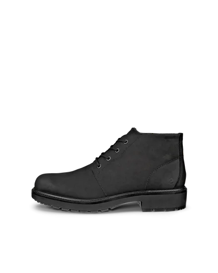 Men s ECCO Metropole Oslo Nubuck Chukka Boot Black