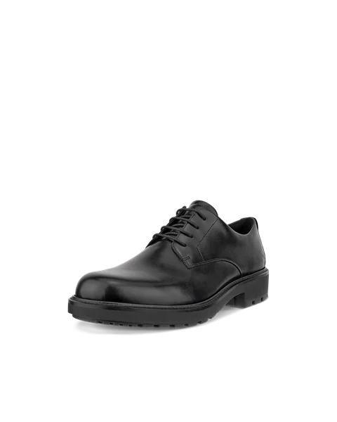 Men s ECCO Metropole Oslo Leather Derby Shoe Black