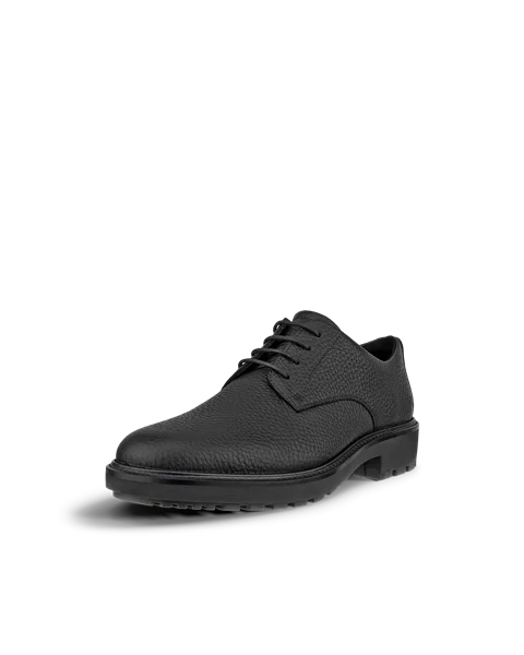 Men s ECCO Metropole Oslo Leather Derby Shoe Black