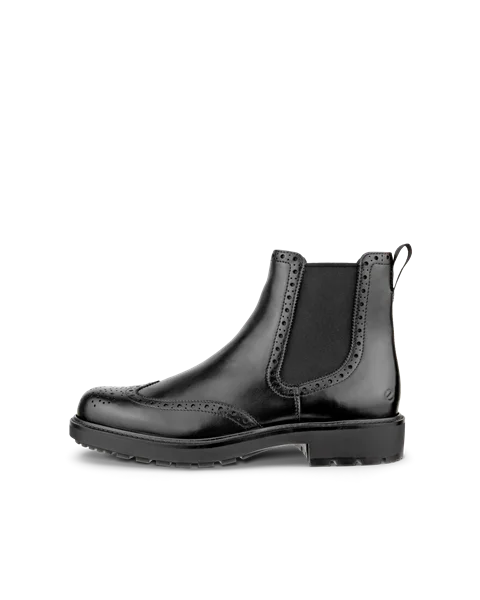 Men s ECCO Metropole Oslo Leather Chelsea Boot Black
