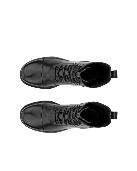 Men s ECCO Metropole Seoul Leather Mid Cut Boot Black