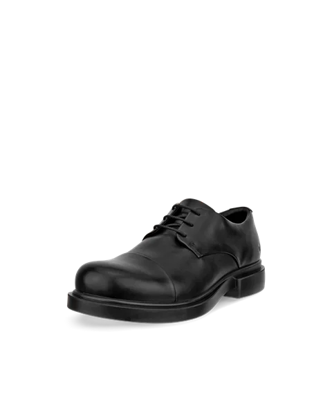 Men s ECCO Metropole Seoul Leather Derby Shoe Black