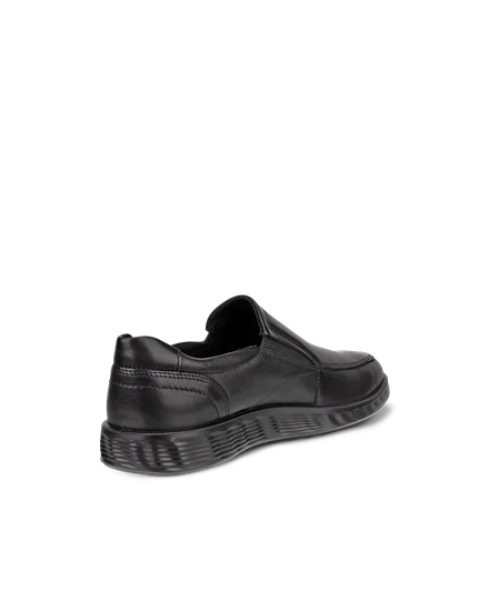 Men s ECCO S Lite Hybrid Leather Slip On Dress Shoe Black