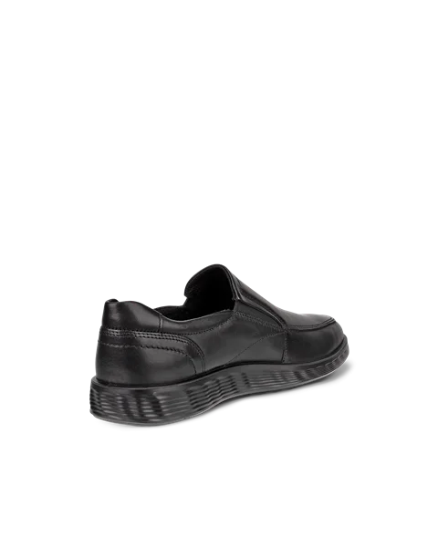 Men s ECCO S Lite Hybrid Leather Slip On Dress Shoe Black