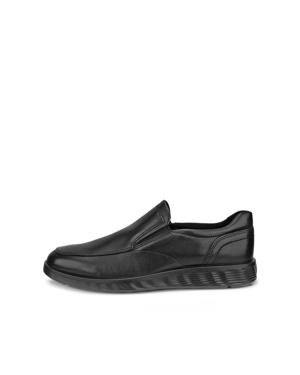 Men s ECCO S Lite Hybrid Leather Slip On Dress Shoe Black