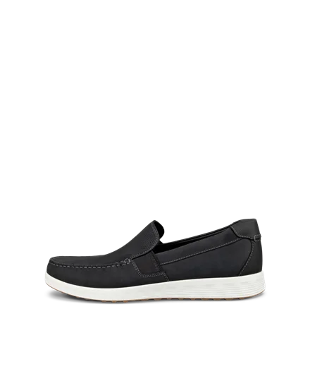 Men s ECCO S Lite Moc Nubuck Moccasin Black
