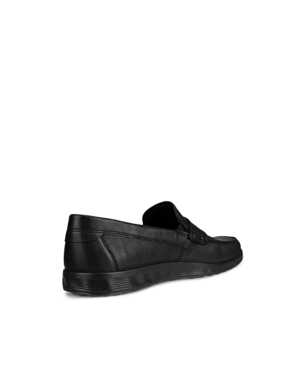 Men s ECCO S Lite Leather Moccasin Black