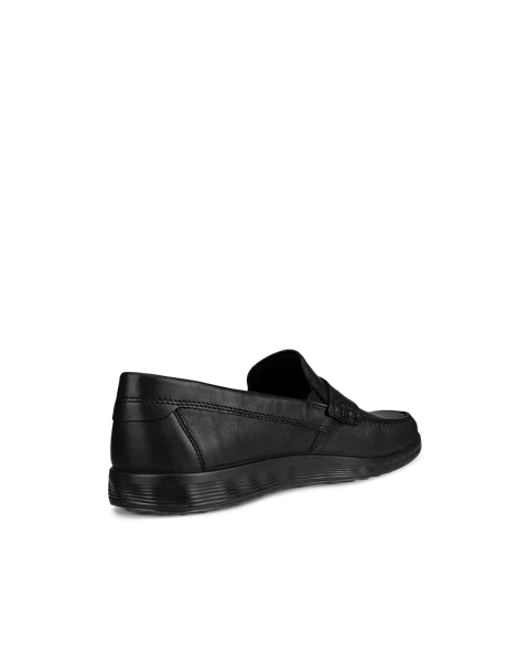 Men's ECCO® S Lite Leather Moccasin | Black