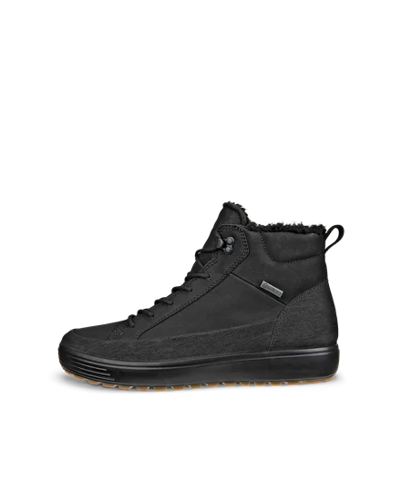 Ecco mens black boots cheap