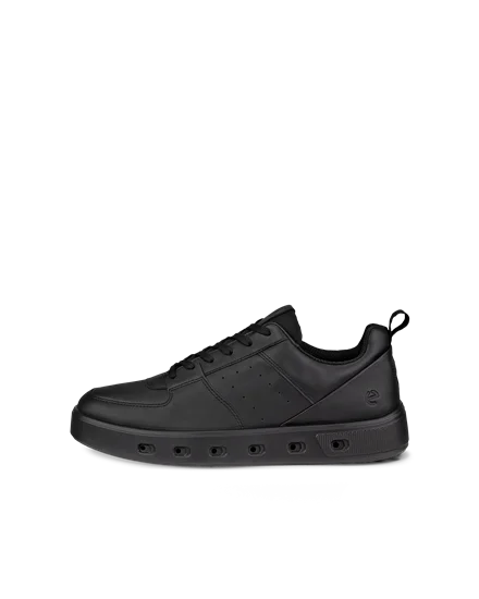 Men s ECCO Street 720 Leather Gore Tex Trainer Black