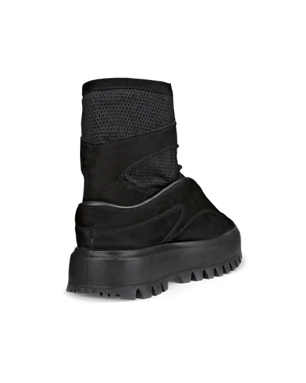 Men s ECCO Street Ace RAL7000 Nubuck Boot Black