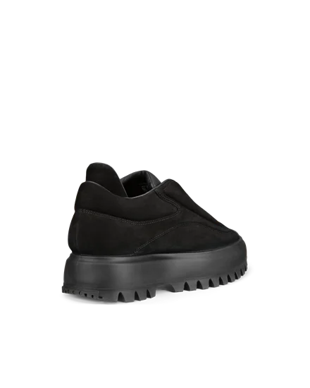 Men's ECCO® Street Ace RAL7000 Nubuck Trainer | Black