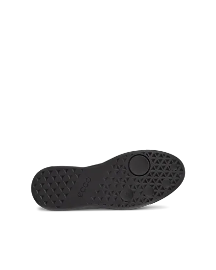 Men s ECCO Street Tray Leather Gore Tex Trainer Black